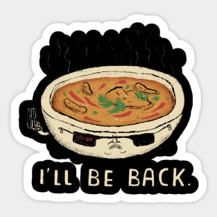 i'll be back - spicy curry Sticker